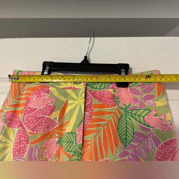 Lilly Pulitzer Tropical Frog Print Pants Size 2 Vintage White Label - Picture 6 of 8